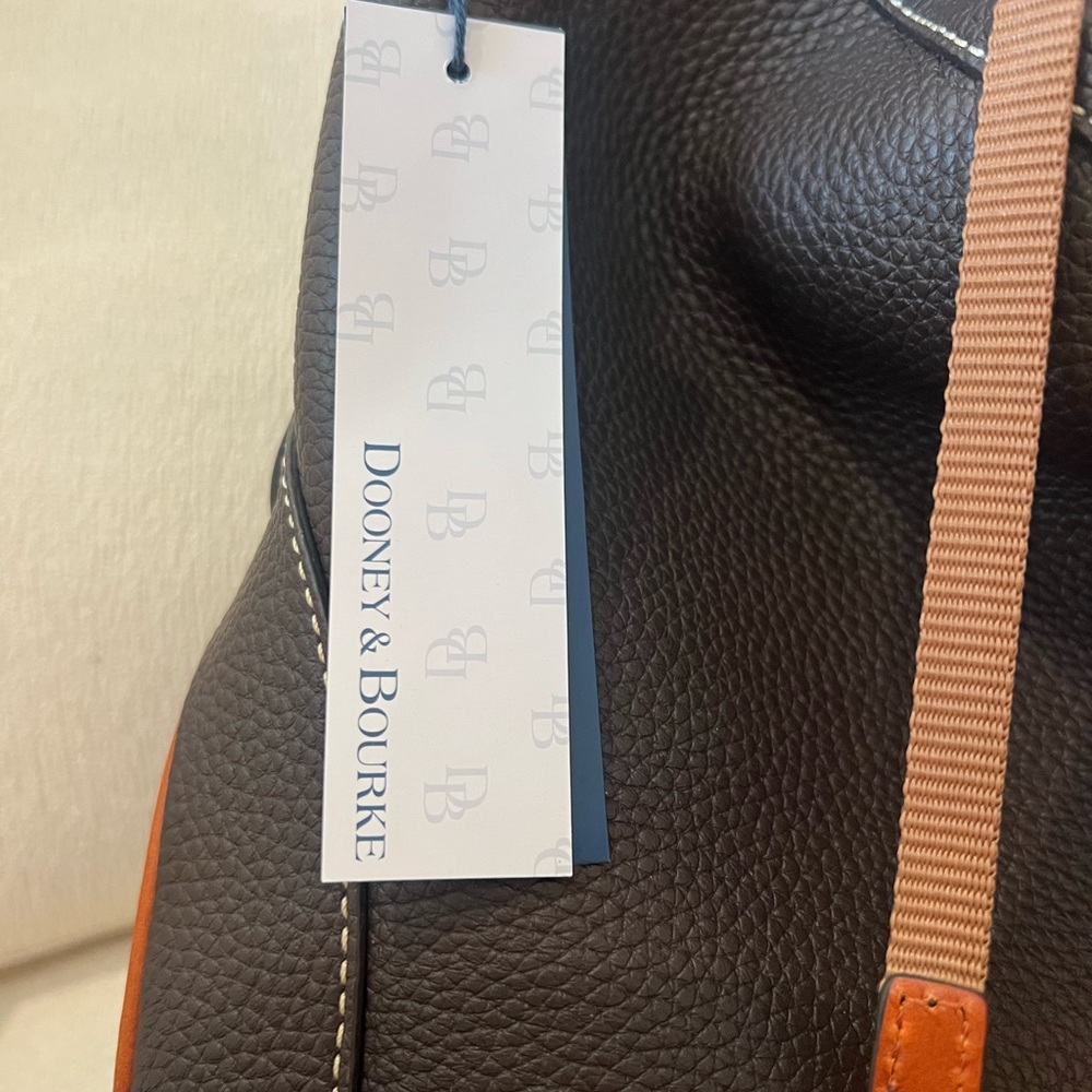 🔥 NWT Dooney & Bourke Bag | NWT Red and Tan Leather Tote - Picture 9 of 12